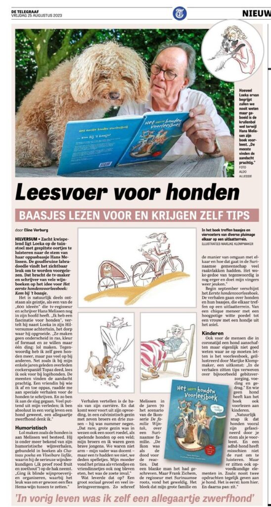 Het eerste hondenvoorleesboek zorgt voor blije honden